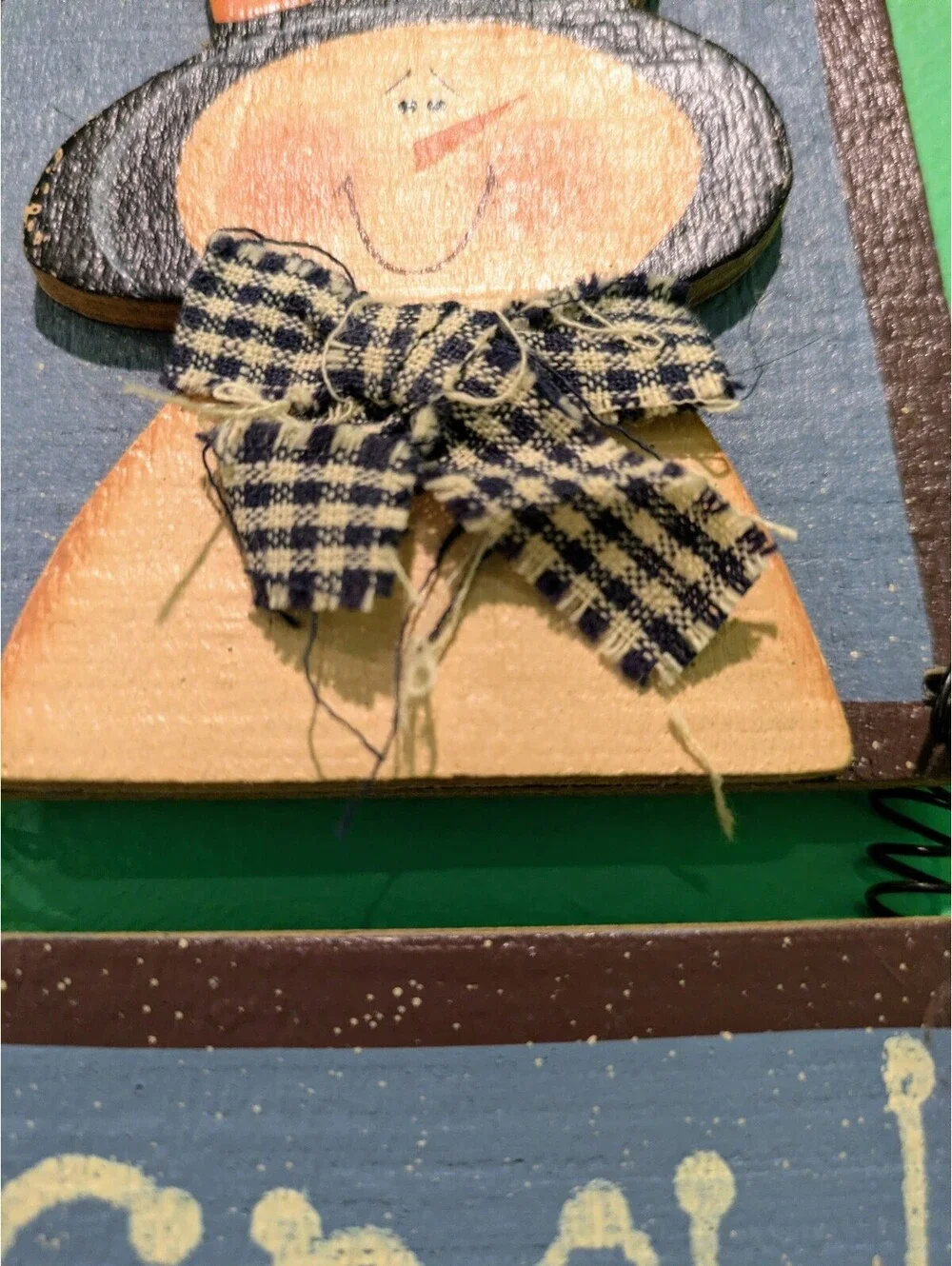 Crazy Mountain Primitive Wood Autumn & Winter Door Hanging Welcome Signs
